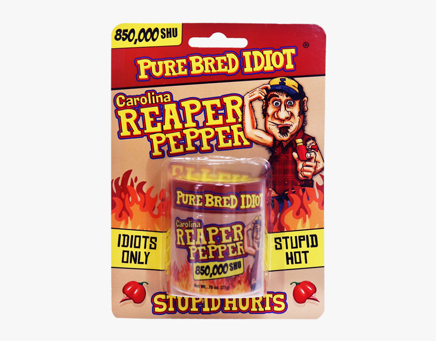 Pure Bred Idiot Pure Ground Carolina Reaper Pepper - Reaper Pepper, HD Png Download, Free Download