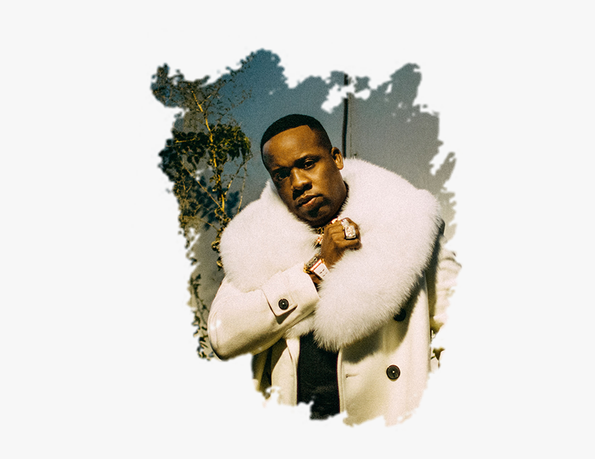 Yo Gotti Splat Website - Yogotti In Fur Collared Bomber Jacket, HD Png Download, Free Download