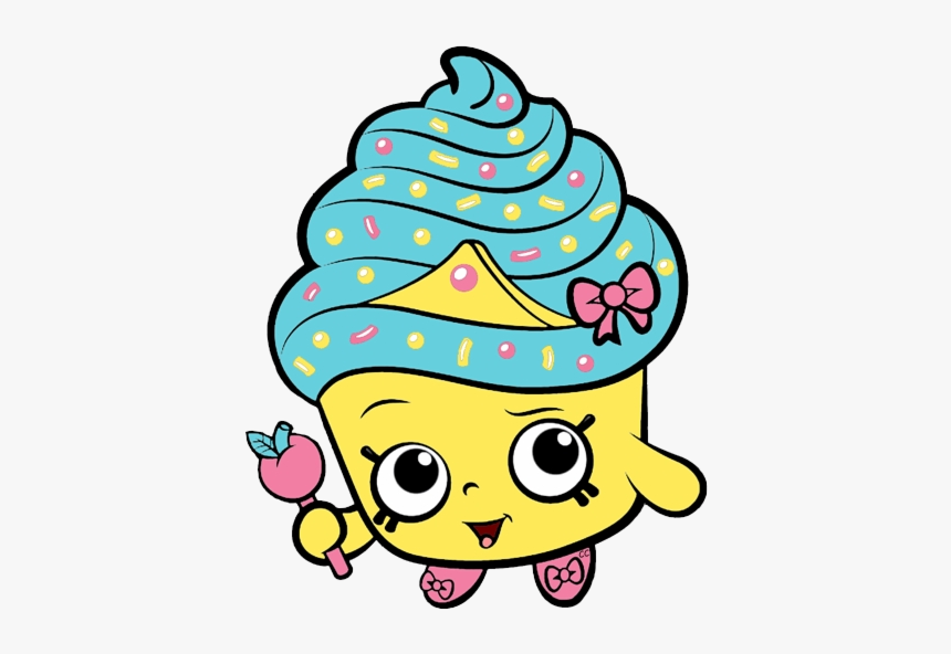 Shopkins Clip Art Cupcake Queen Transparent Png - Coloring Pages For Kids, Png Download, Free Download