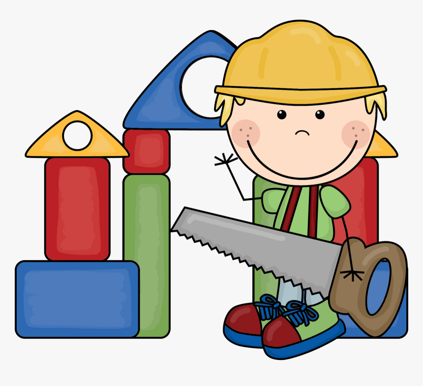 Math Supplies Clipart Craft Projects, School Clipart - Kids Building Clipart, HD Png Download, Free Download