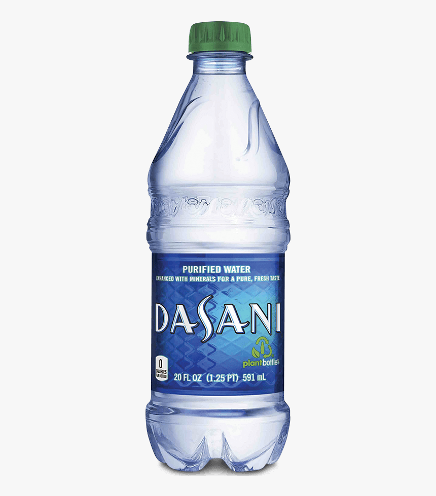 Plastic Water Bottle Png - Dasani 20oz, Transparent Png, Free Download