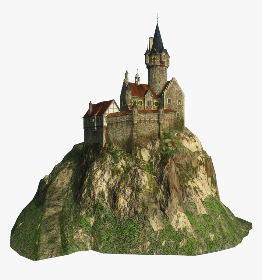 Png Image Transparent Mountain - Castle On Mountain Png, Png Download, Free Download