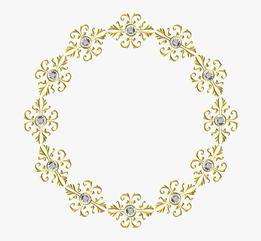 Gold, Frame, Round, Border, Decoration, Decor - Will You Marry Me Romantic, HD Png Download, Free Download