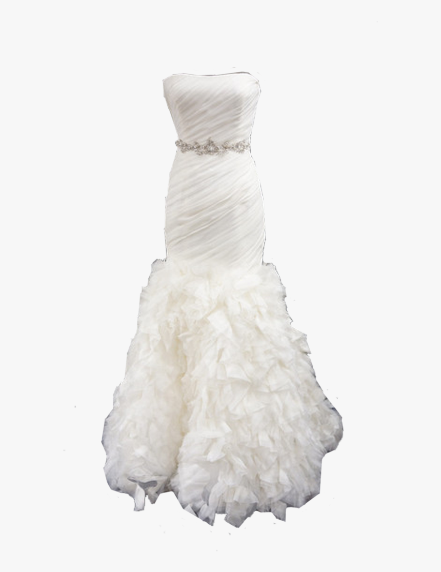 Wedding Dress Gown White - Gown, HD Png Download, Free Download