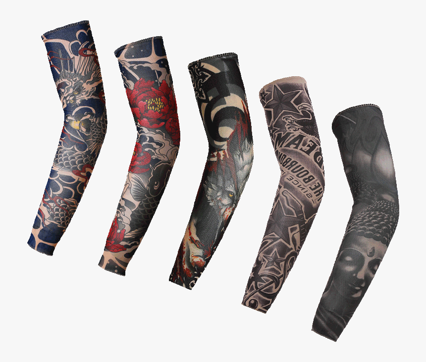 Ice Silk Sleeves Men And Women Sun Tattoo Tattoo Arm - Arm Tattoo Png Hd, Transparent Png, Free Download