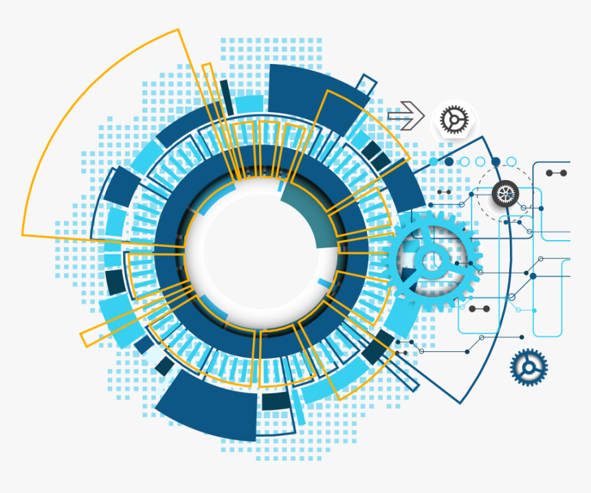 Abstract Technology Backgrounds Png - Technology Circle Vector Png,  Transparent Png - kindpng