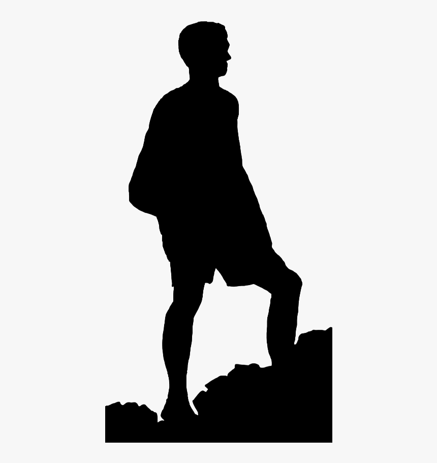 Transparent Mountain Clipart - Silhouette Climber Png, Png Download, Free Download
