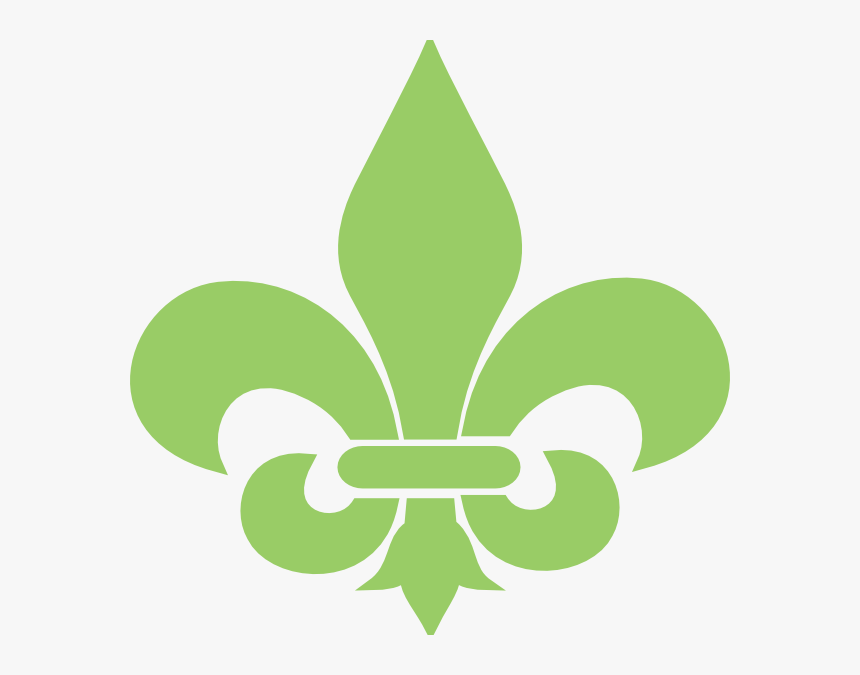 Green Fleur De Lis Clip Art At Vector Clip Art - Fleur De Lys Png, Transparent Png, Free Download