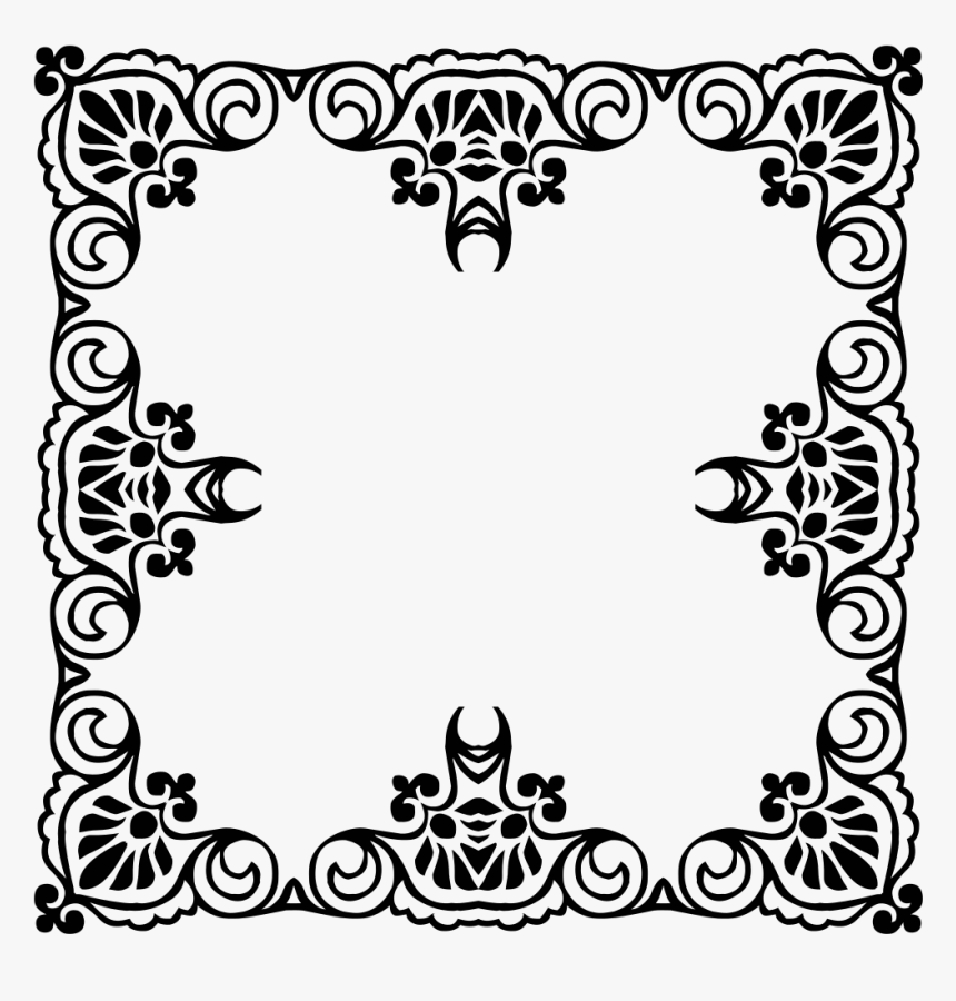 Transparent Vintage Black Frame Png - Vintage Border Line Png, Png Download, Free Download