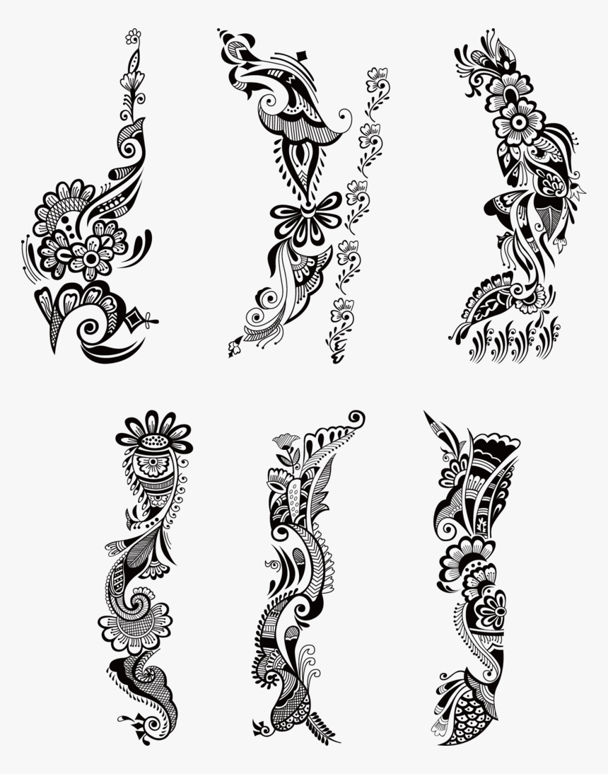 Transparent Henna Clipart - Arm Henna Png Transparent Background, Png Download, Free Download