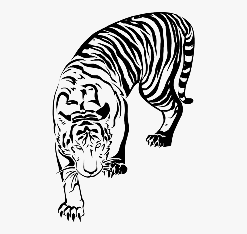 Tattoo Tribal Tiger - Tiger Tattoo Transparent, HD Png Download, Free Download