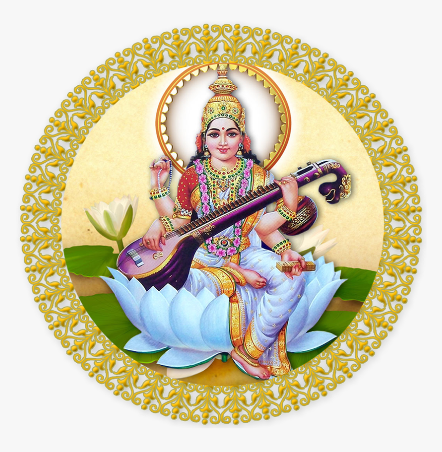 Saraswati Mata Photo Png, Transparent Png, Free Download