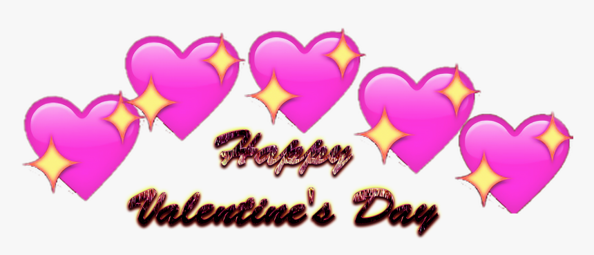 Happy Valentines Day Png Free Download - Heart Emoji Png, Transparent Png, Free Download