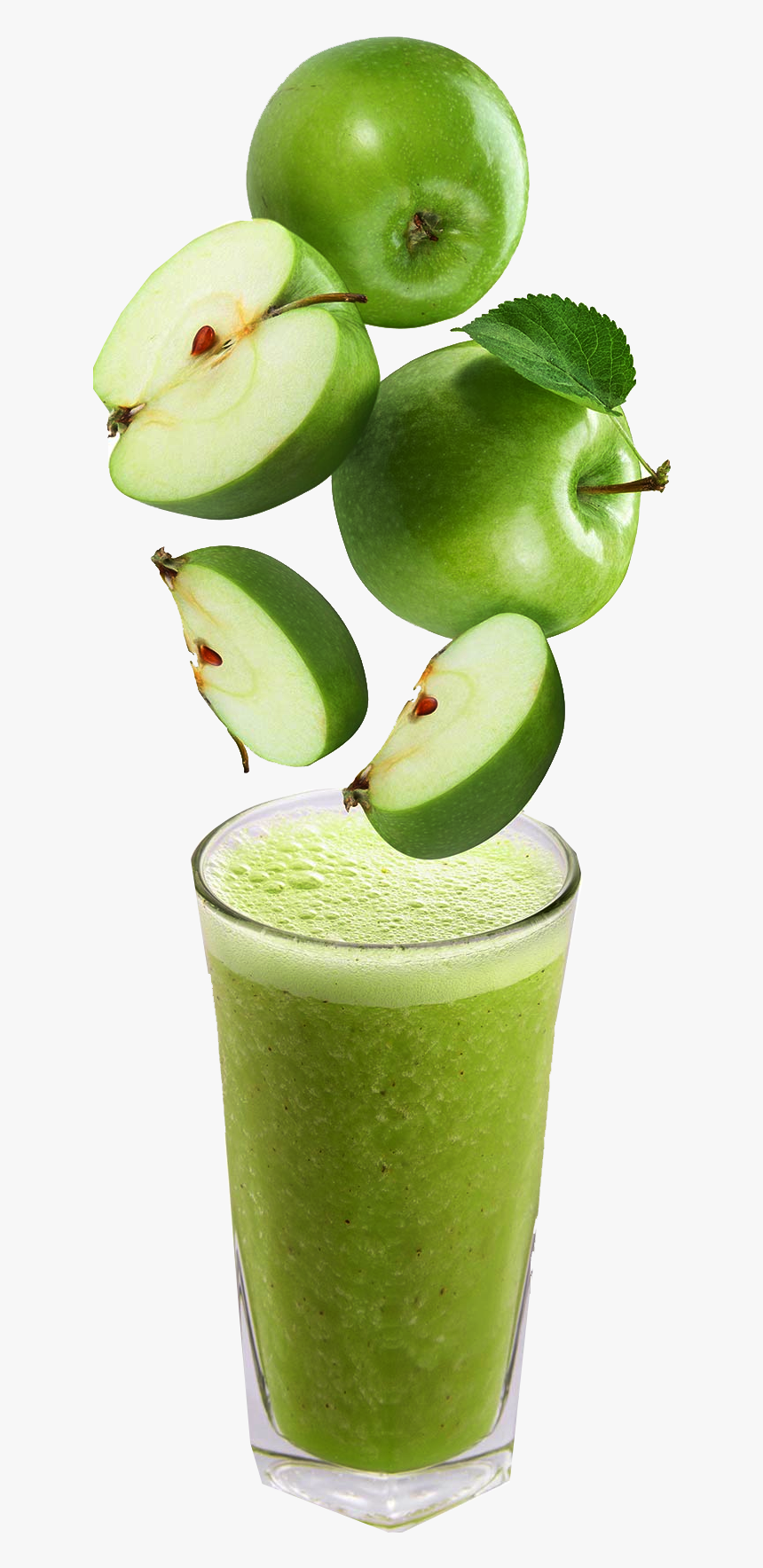 Juice Png Transparent - Green Apple Fresh Juice, Png Download, Free Download