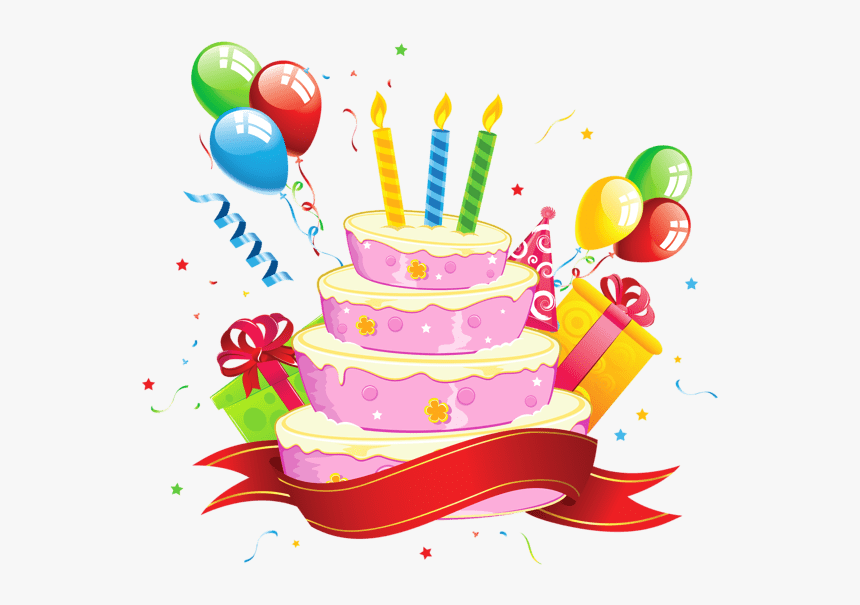 Happy Birthday Party Cake Clip Arts - Torta Di Compleanno Disegno, HD Png Download, Free Download