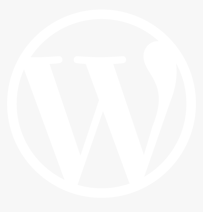 Wordpress Logo Png White, Transparent Png, Free Download