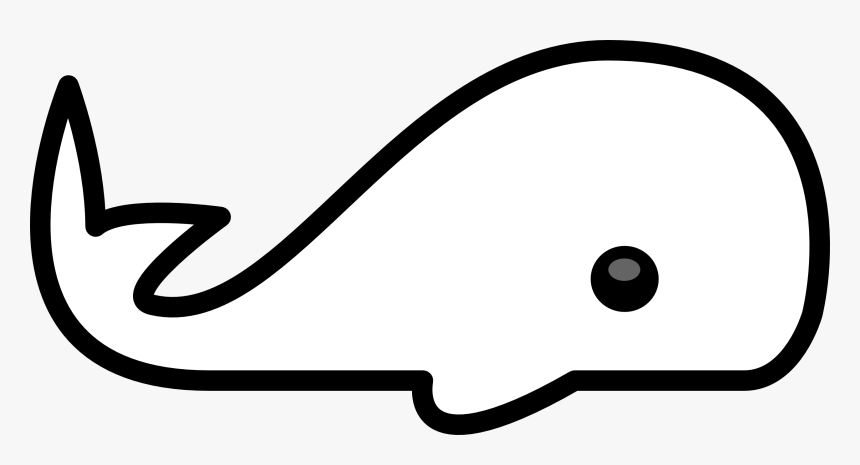 Pink Whale Clip Art - Simple Animal Line Art, HD Png Download, Free Download