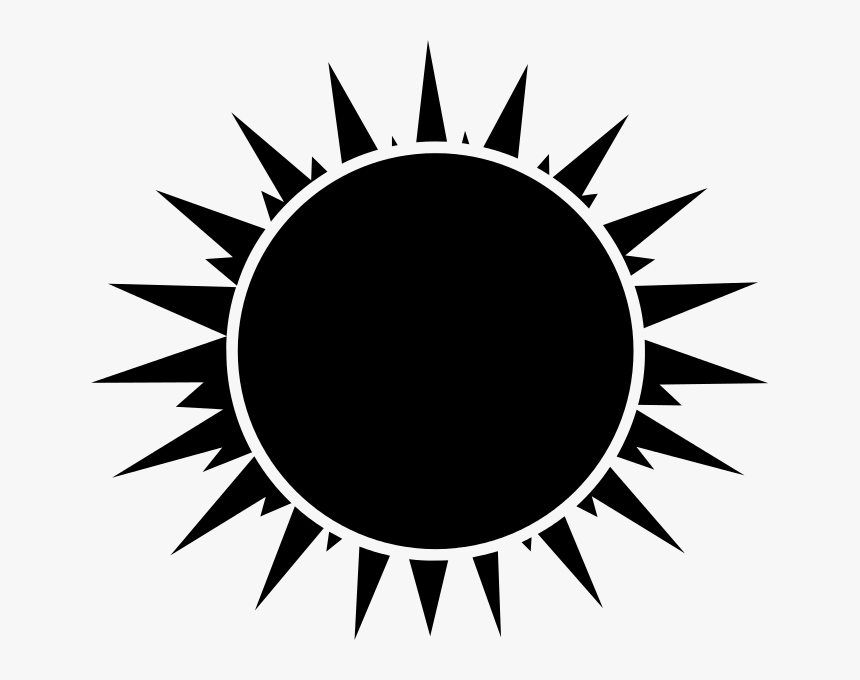 Sun Black And White, HD Png Download, Free Download