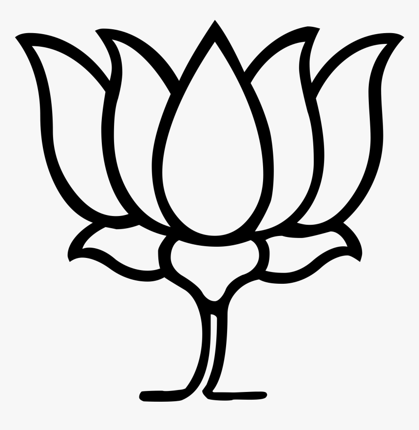 Bjp Logo Outline Png - Bharatiya Janata Party, Transparent Png, Free Download