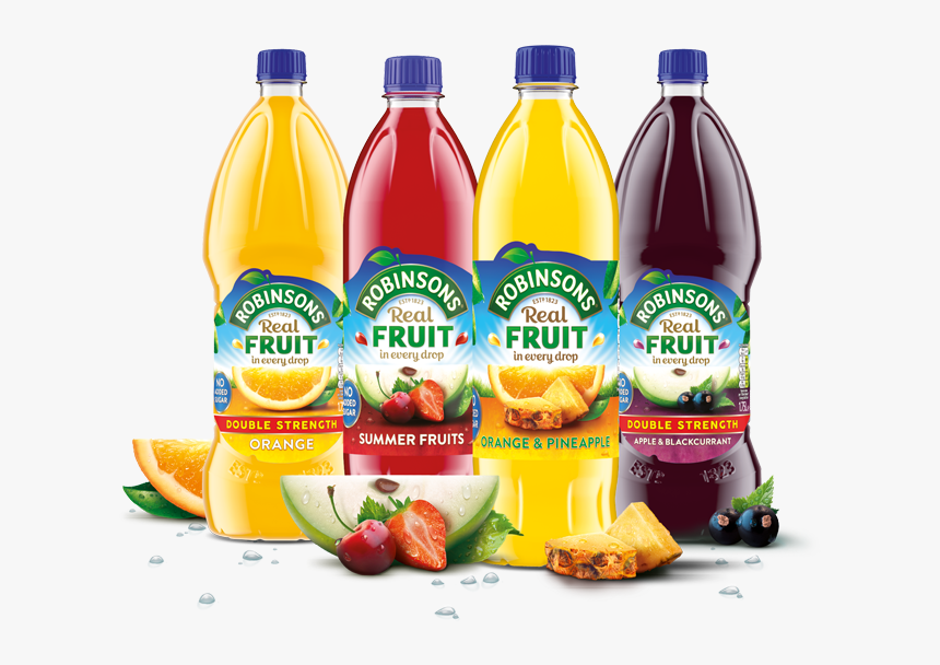 Summer Juice Png Image Background - Robinsons Real Fruit Summer Fruits, Transparent Png, Free Download