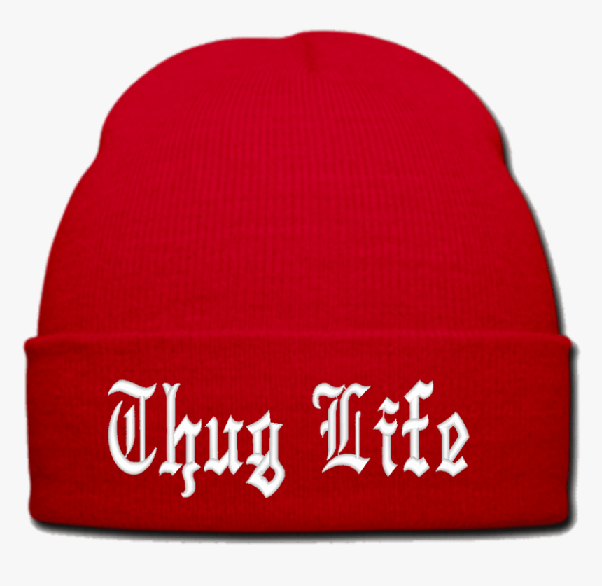 Thug Life Hat Red Clip Arts - Beanie, HD Png Download, Free Download