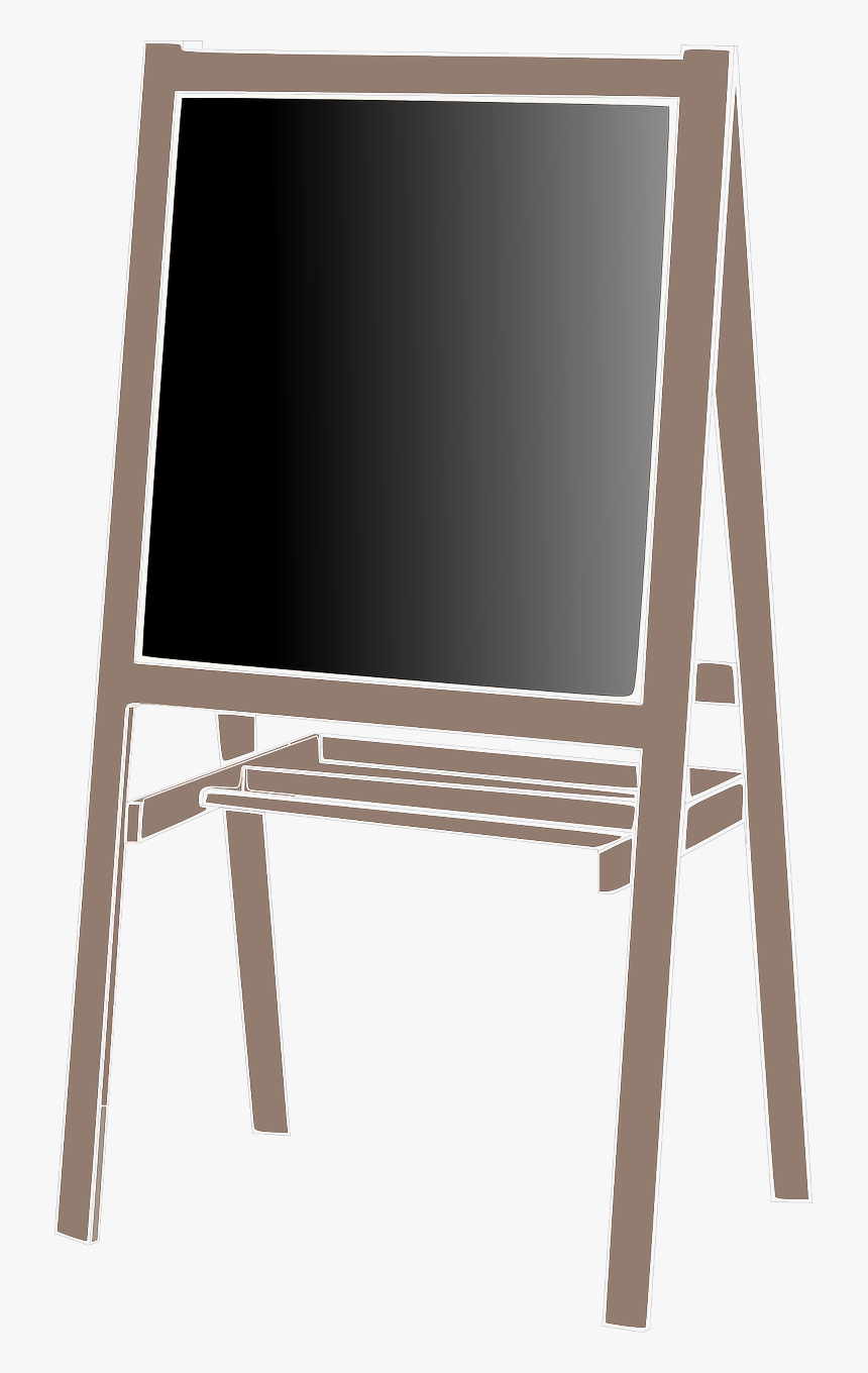 Chalkboard Blackboard School Free Picture - Easel Stand Clip Art, HD Png Download, Free Download