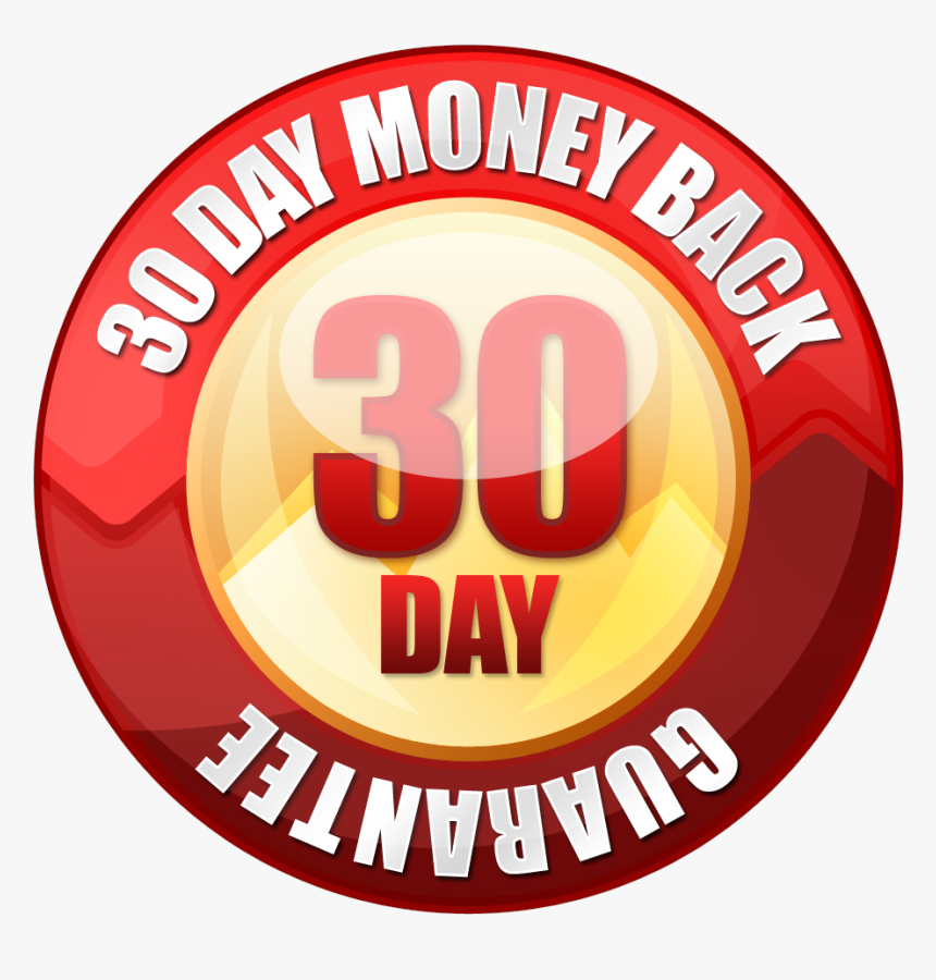 Download Moneyback Png - 30 Day Money Back Guarantee Seal, Transparent Png, Free Download
