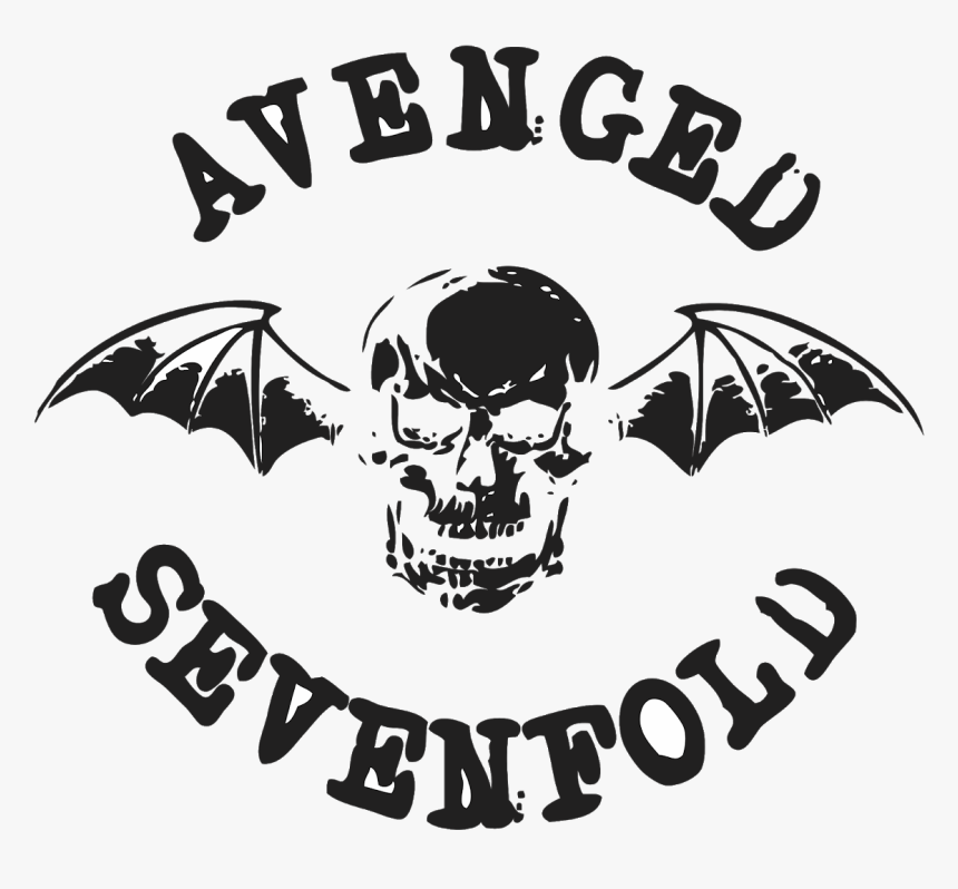 Avenged Sevenfold Logo Disturbed Black And White Stencil - Logo Avenged Sevenfold Hd, HD Png Download, Free Download