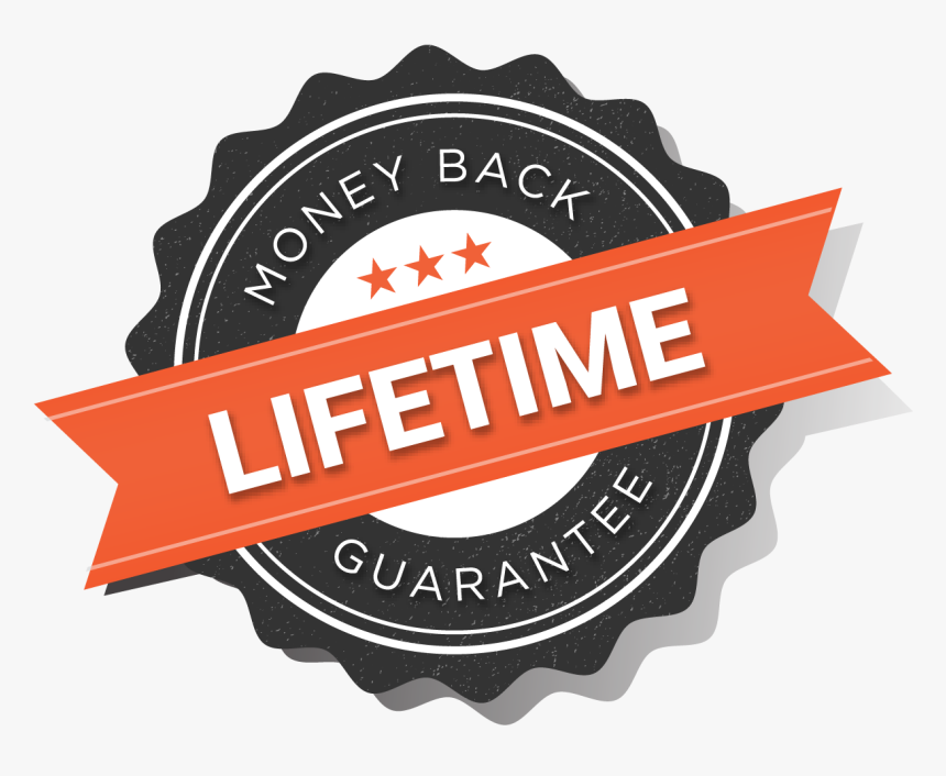 Lifetime 100% Money-back Guarantee - Label, HD Png Download, Free Download