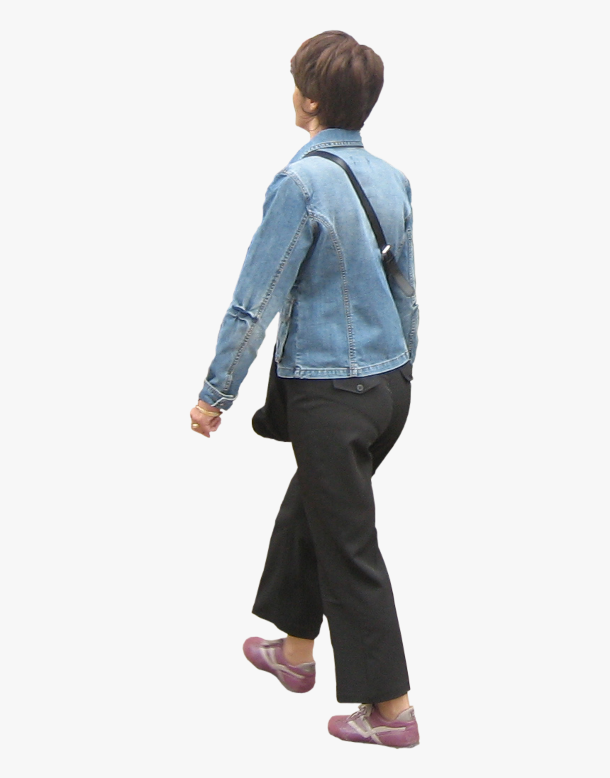 Clip Art Girl Walking Away - Person Walking Away Png, Transparent Png, Free Download