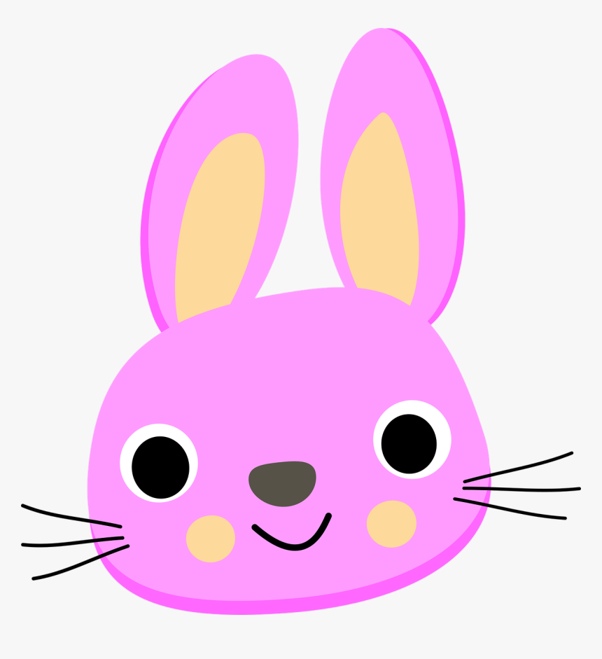 Bunny, Cartoon, Rabbit - Rabbit Face Cartoon Png, Transparent Png, Free Download