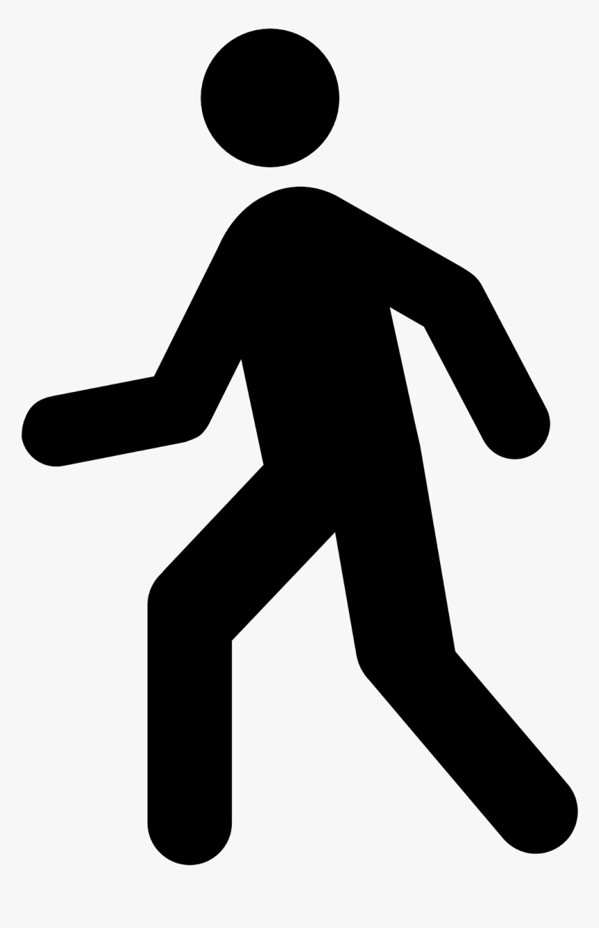 Clip Art Walk Sign Clipart - Clipart Man Walking Png, Transparent Png, Free Download