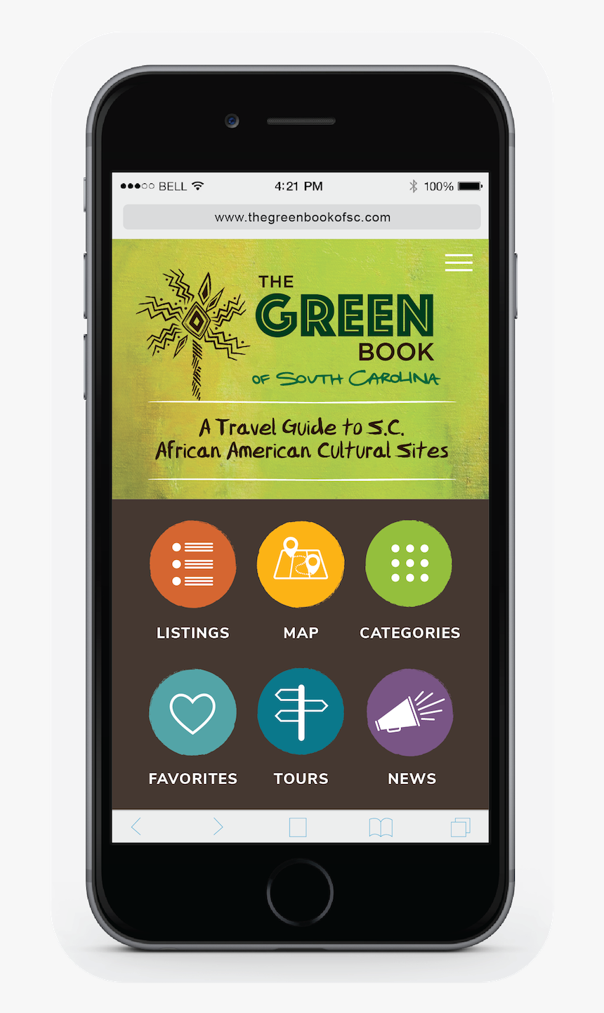 Green Book Of Sc Phone Screen Photo Image - Iphone, HD Png Download, Free Download