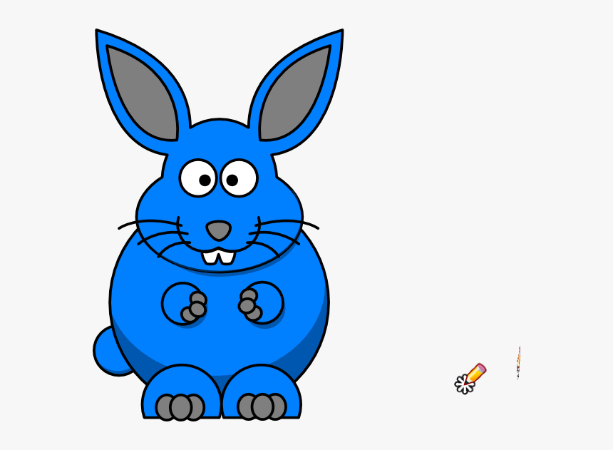 Cartoon Bunny Svg Clip Arts - Cartoon Easter Bunny, HD Png Download, Free Download