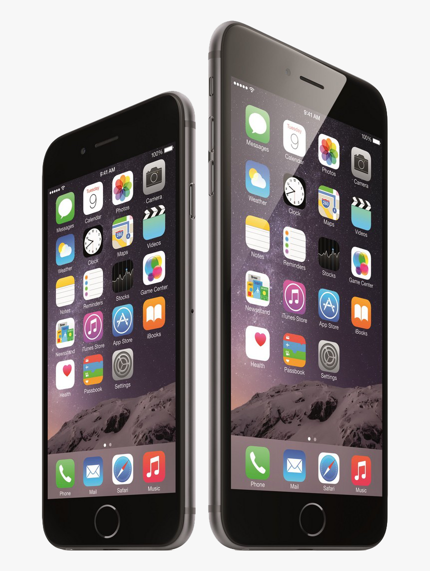 Iphone6 And Iphone6 Plus - Iphone Png, Transparent Png, Free Download