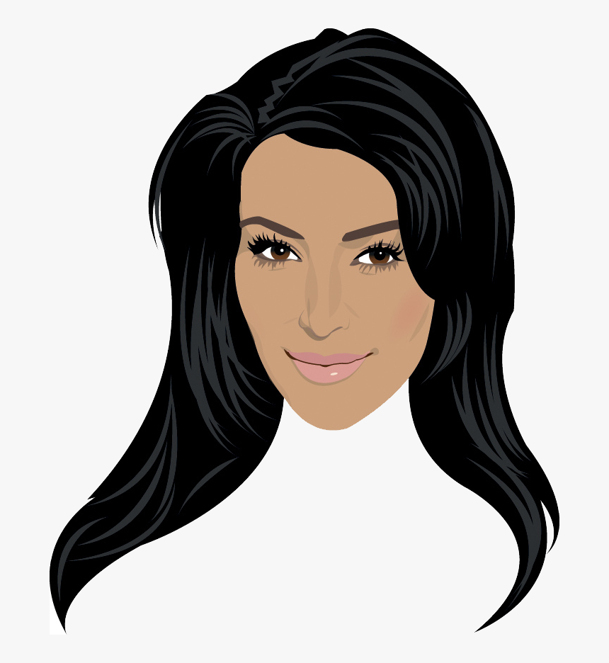 Kim Kardashian Clipart, HD Png Download - kindpng.