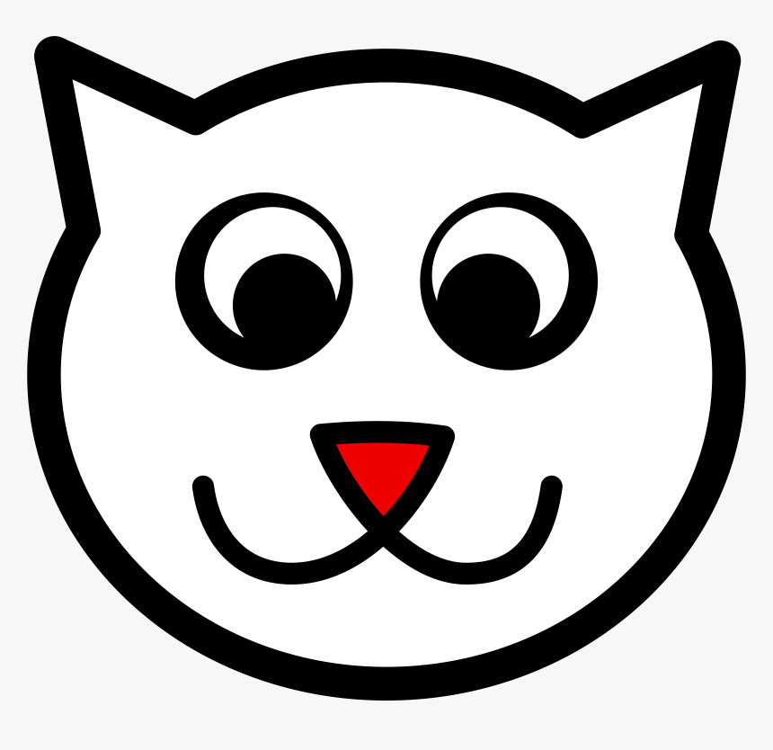 Transparent Grumpy Cat Clipart - Happy Cat Face Drawing, HD Png Download, Free Download