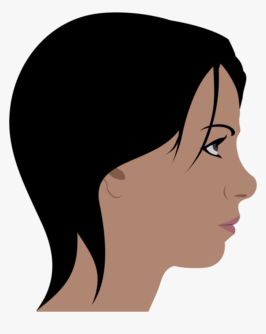 Beauty, Face, Girl, Head, Portrait, Profile, People - Tete De Fille De Profil, HD Png Download, Free Download