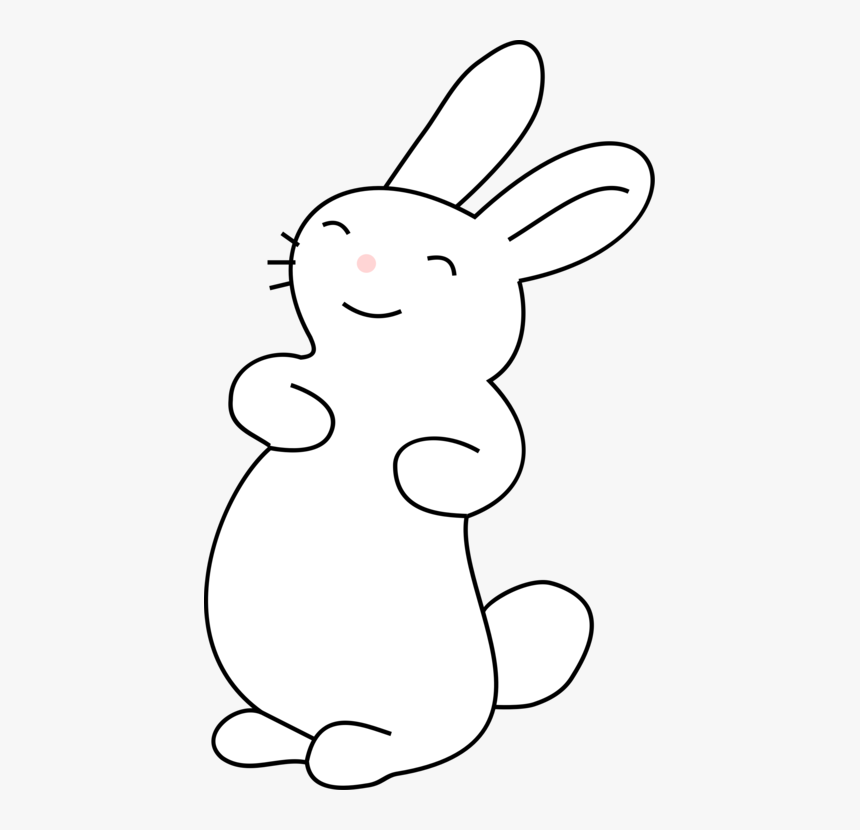 Emotion,art,rabits And Hares - Easter Bunny Black And White, HD Png Download, Free Download