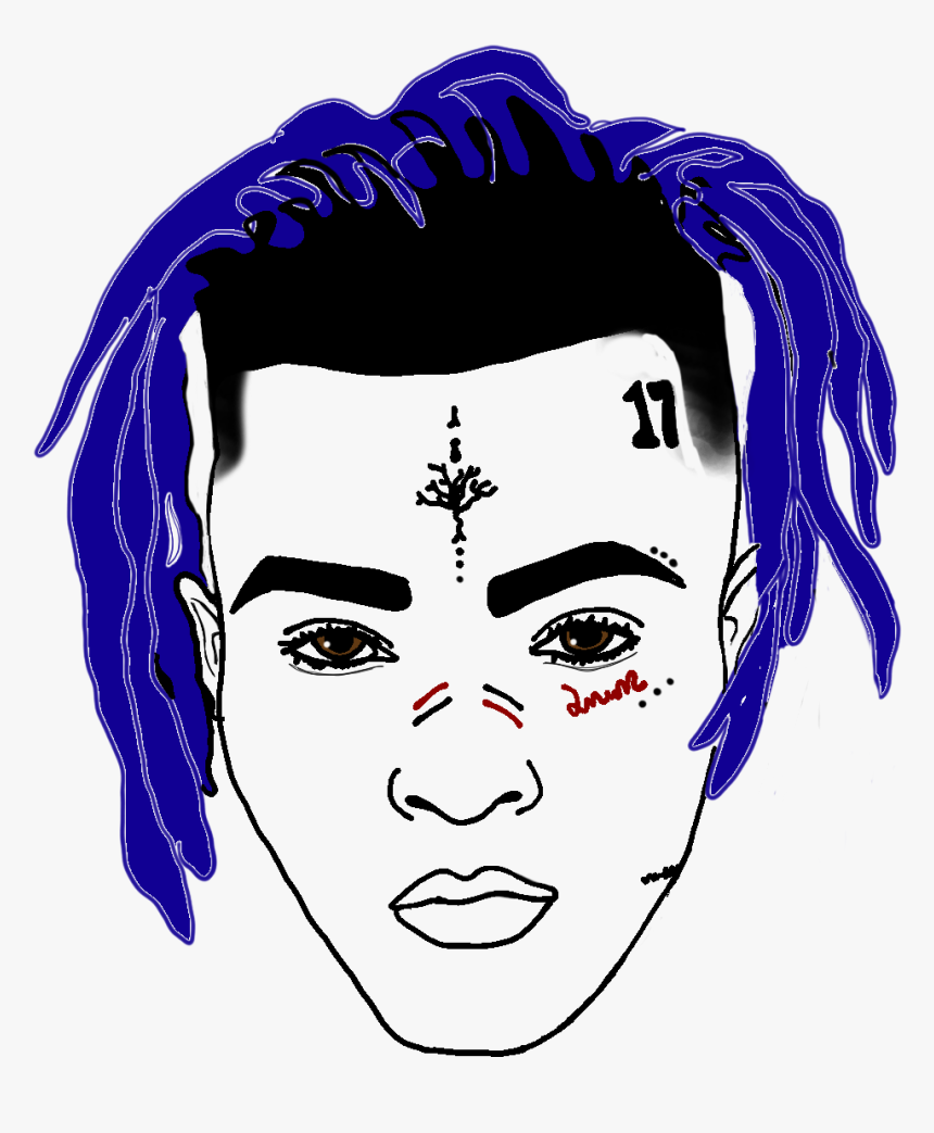 Xxxtentacion Face Cartoon, HD Png Download, Free Download