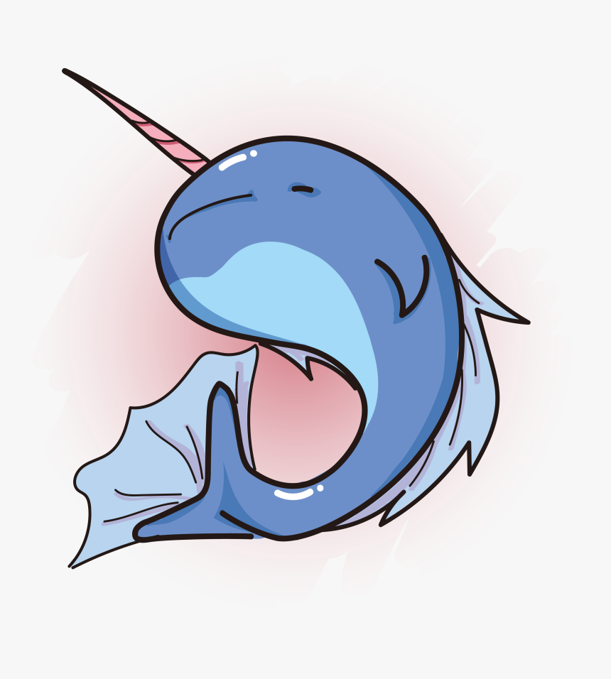 Narwhal Animal Cartoon Vector Png And Image Clipart - Vector Graphics, Transparent Png, Free Download