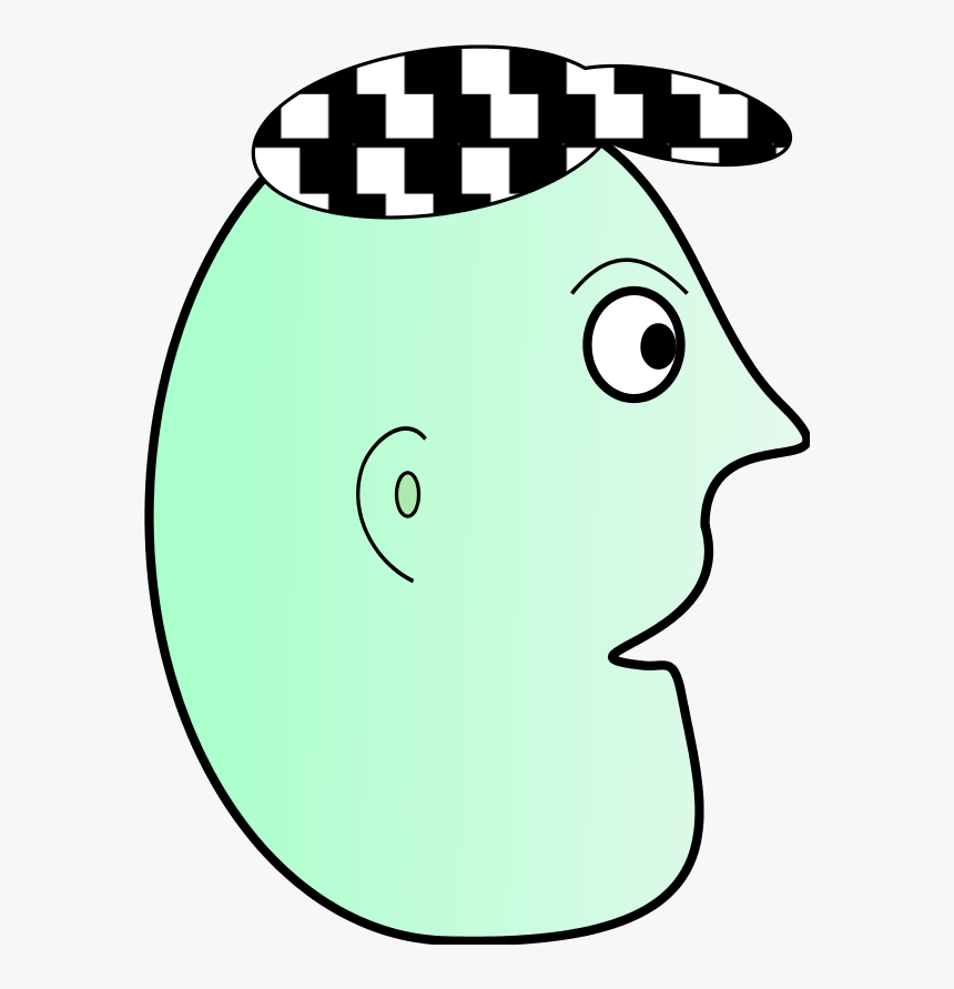 Cartoon Man Face Profile Wearing Cap - Face Profile Cartoon Funny, HD Png Download, Free Download