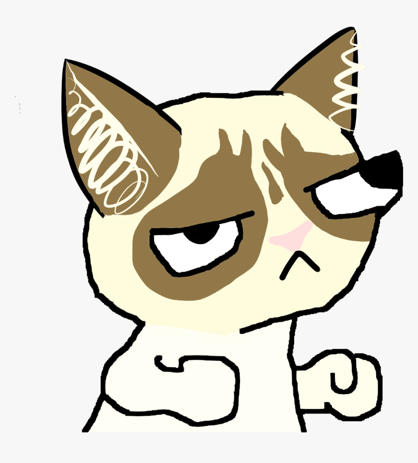 #grumpycat #grumpy #meme #fsjal #freetoedit #dissapointed - Troll Faces, HD Png Download, Free Download