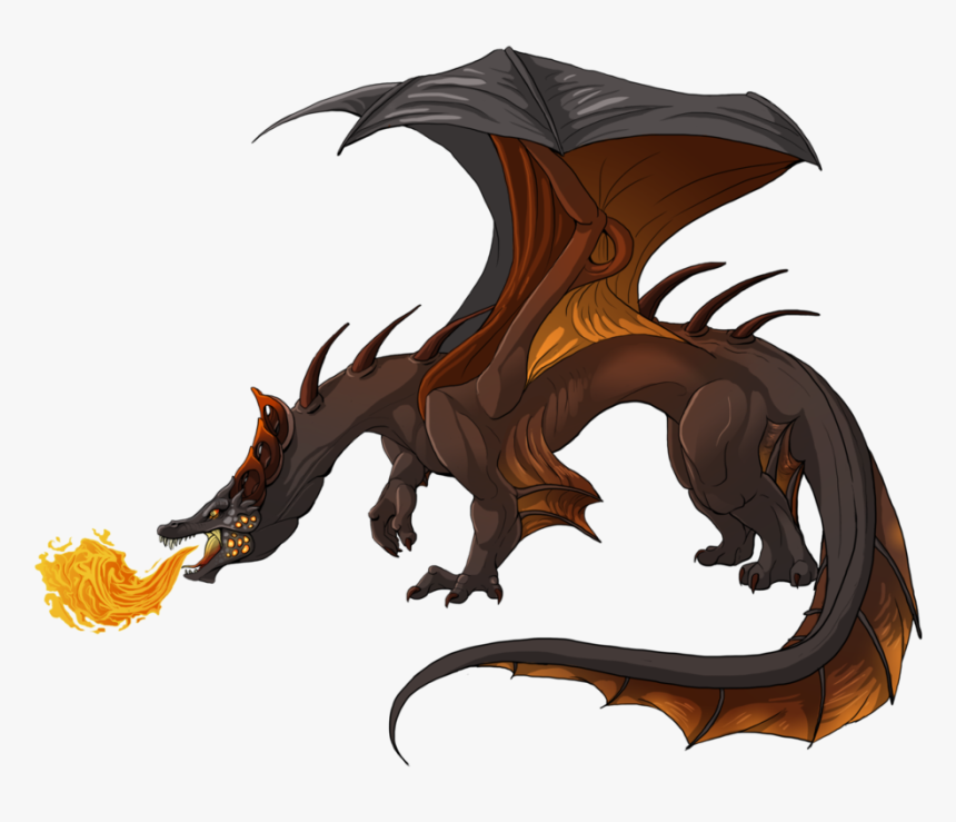 Dragon Fire Png Graphic Free Library - Dragon Breathing Fire Png, Transparent Png, Free Download