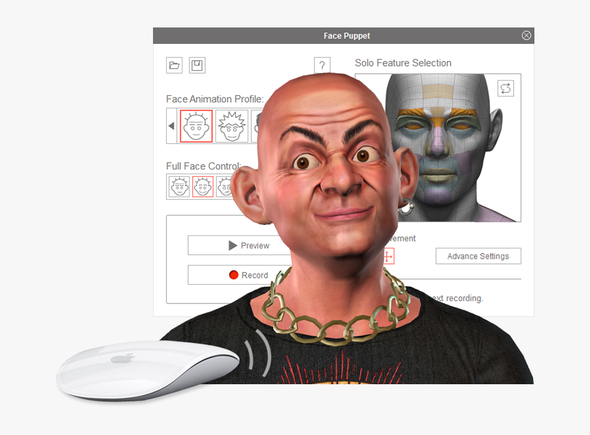 Smart Facial Animation Editing For Face Creator - Crazytalk 8, HD Png Download, Free Download