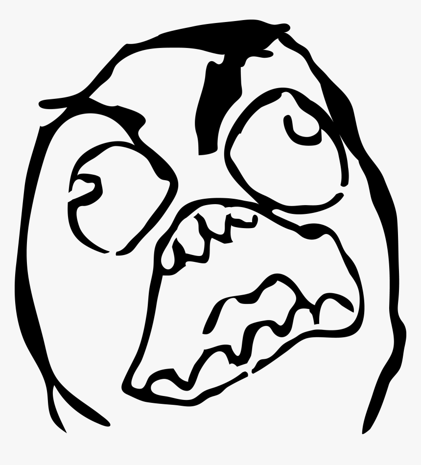 Rage Face Troll Face - Angry Face Meme Png, Transparent Png, Free Download