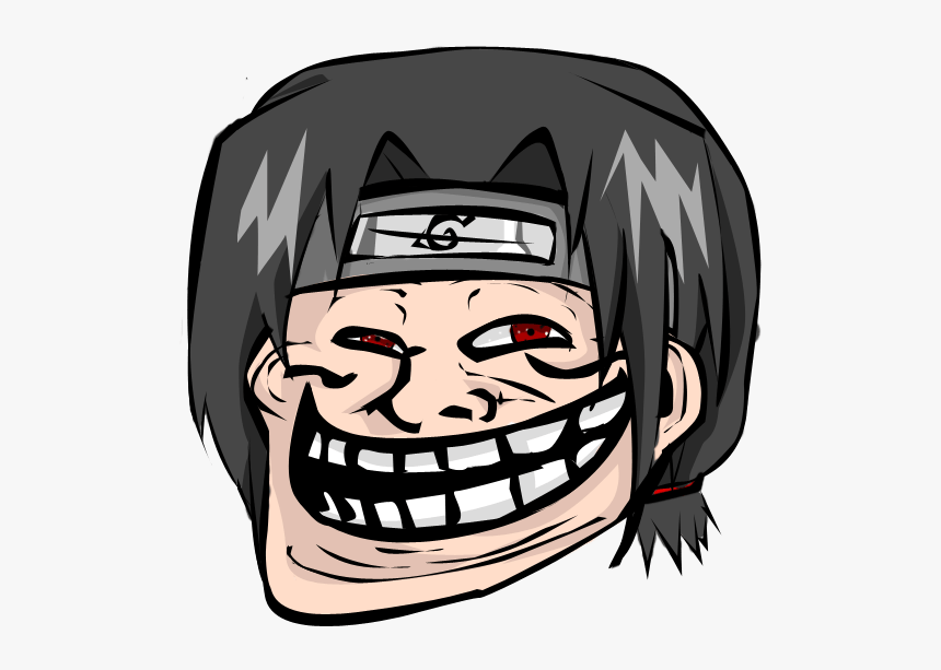 Naruto Troll Face Itachi Troll Face Hd Png Download Kindpng