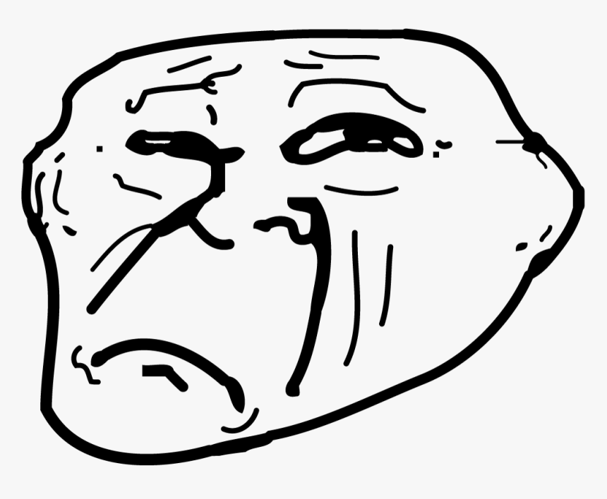 Disappointed Troll Rage Face Sad Troll Face Png Transparent Png Kindpng