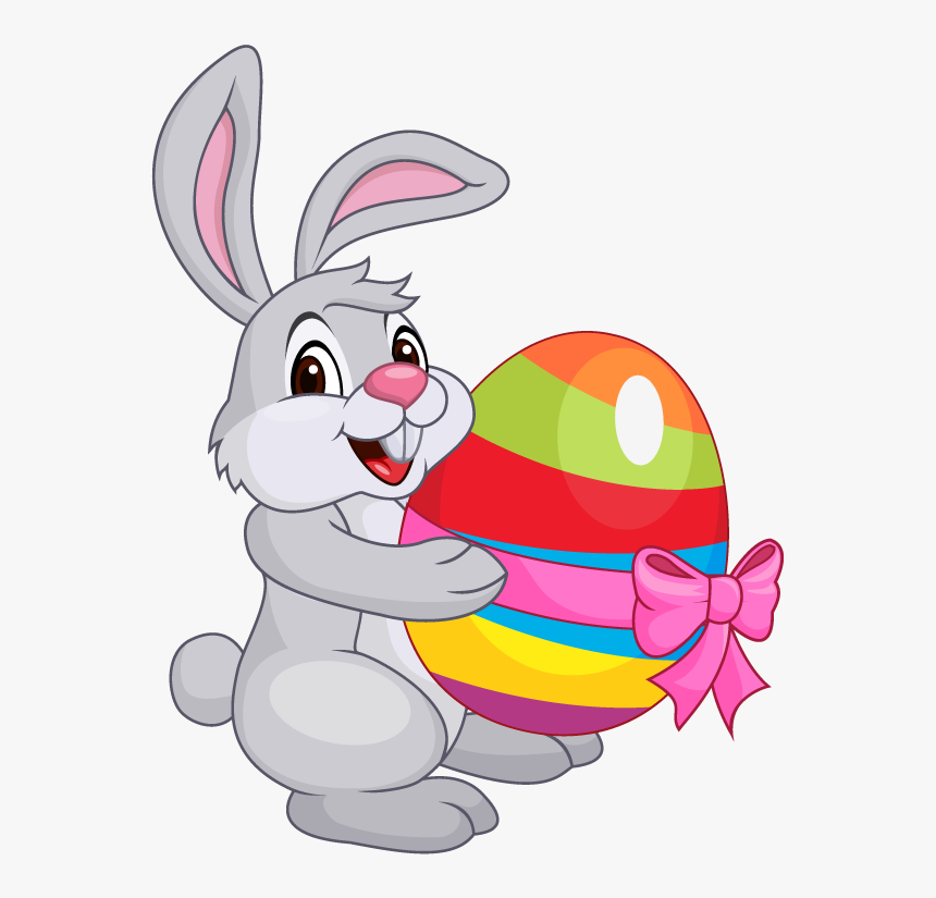 Cartoon Easter Bunny - Transparent Easter Bunny Clipart, HD Png Download, Free Download