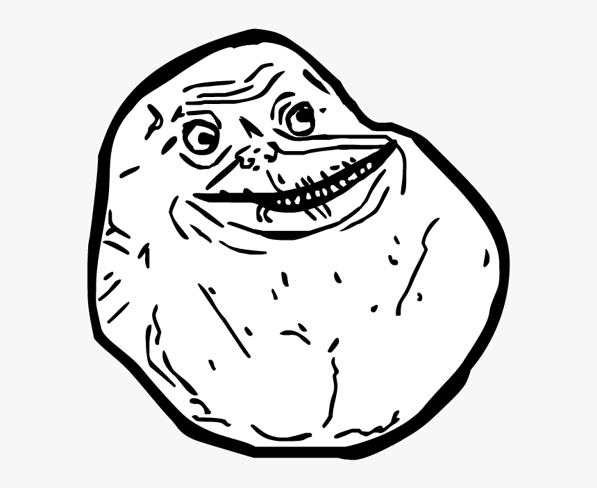 Clipart Royalty Free Download Known By Me Forever Alone - Troll Face Forever Alone, HD Png Download, Free Download